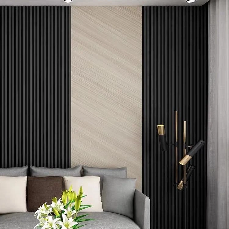 application of wood veneer wall panel 3