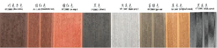 different color of exterior wpc wall panel